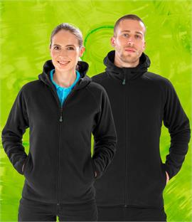 Result Genuine Recycled Hooded Micro Fleece Jacket